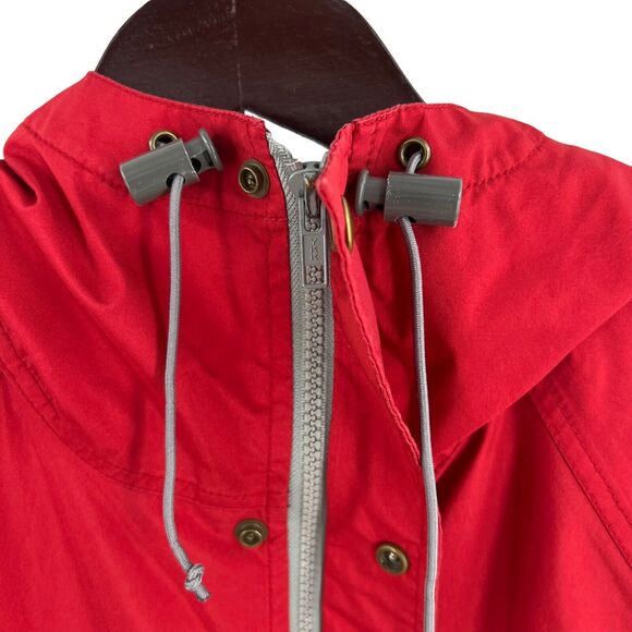 Windy Pass by North Face Red Zip Close Hooded Vintage Rain Jacket‎ Size Small - Picture 2 of 8